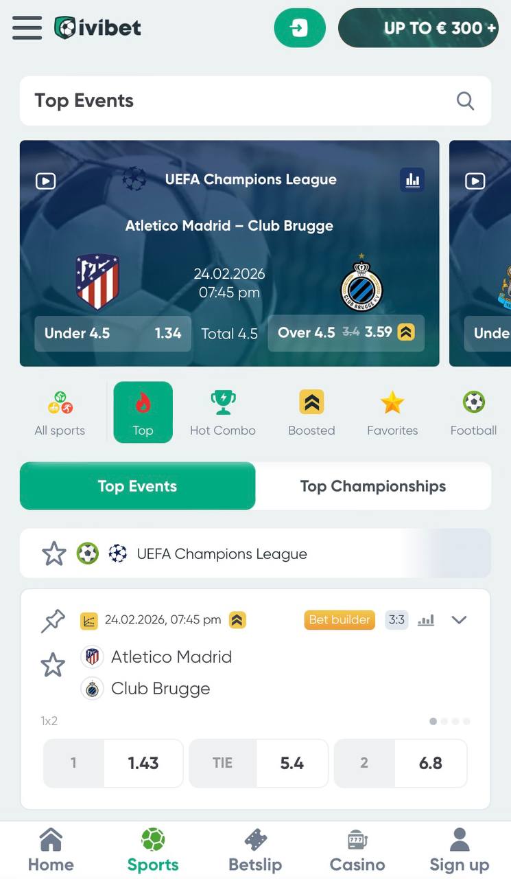 Sportbook section